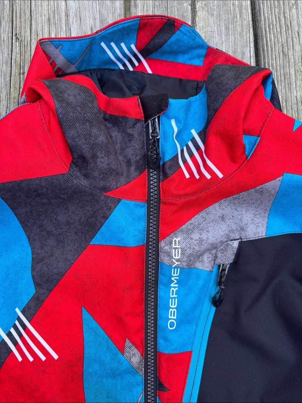 Obermeyer Kids Gage Waterproof Insulated Ski Snowboard Jacket Boys Size 8 Red